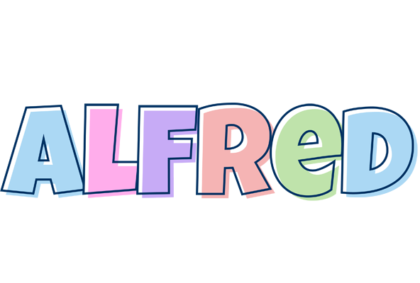 Alfred pastel logo