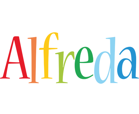 Alfreda birthday logo