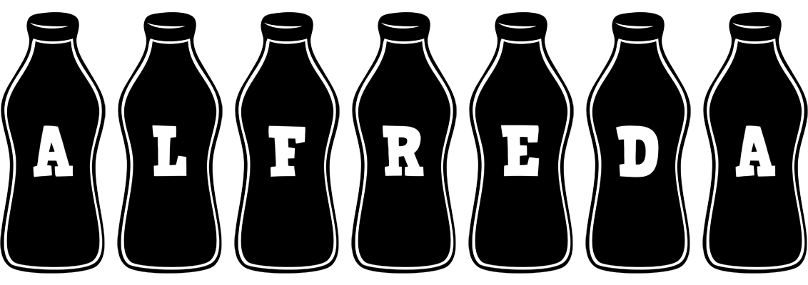 Alfreda bottle logo