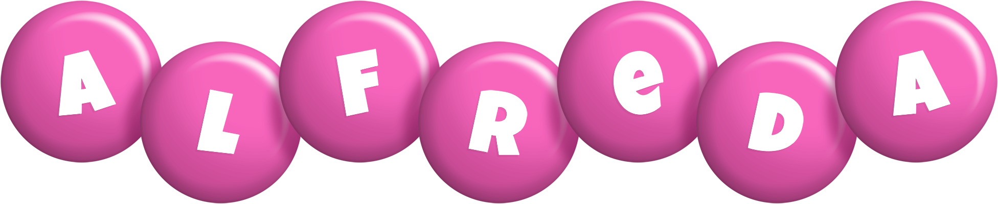 Alfreda candy-pink logo