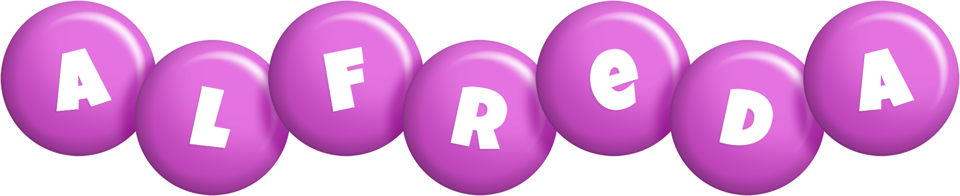 Alfreda candy-purple logo