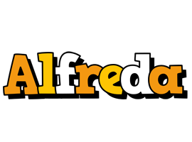 Alfreda cartoon logo
