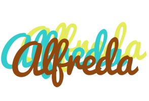 Alfreda cupcake logo