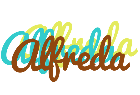 Alfreda cupcake logo