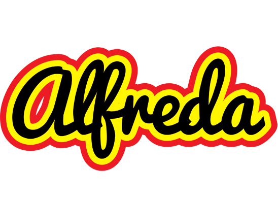 Alfreda flaming logo