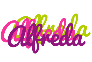 Alfreda flowers logo