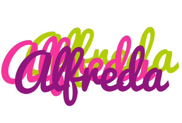Alfreda flowers logo