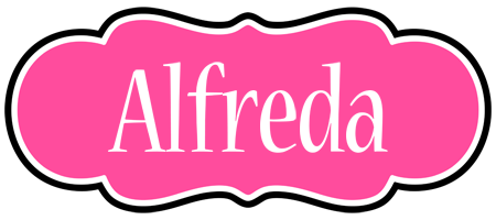 Alfreda invitation logo