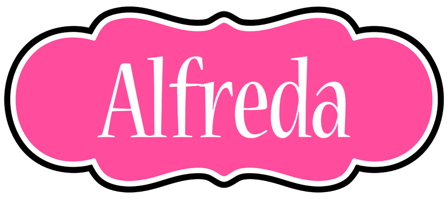 Alfreda invitation logo