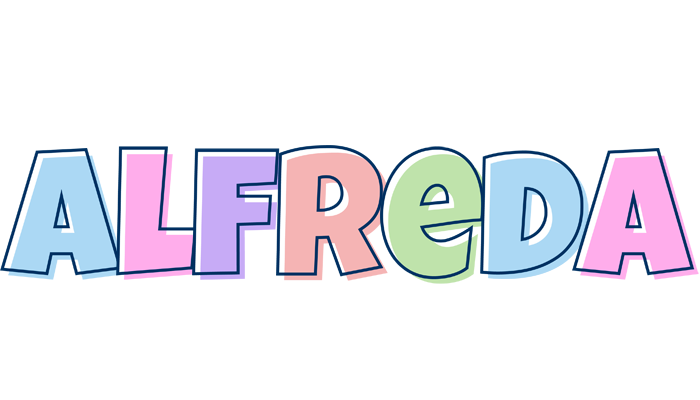 Alfreda pastel logo