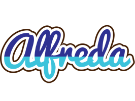 Alfreda raining logo