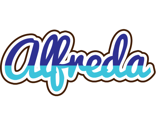 Alfreda raining logo
