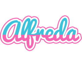 Alfreda woman logo