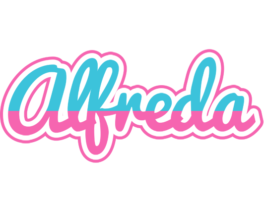 Alfreda woman logo
