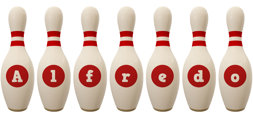 Alfredo bowling-pin logo
