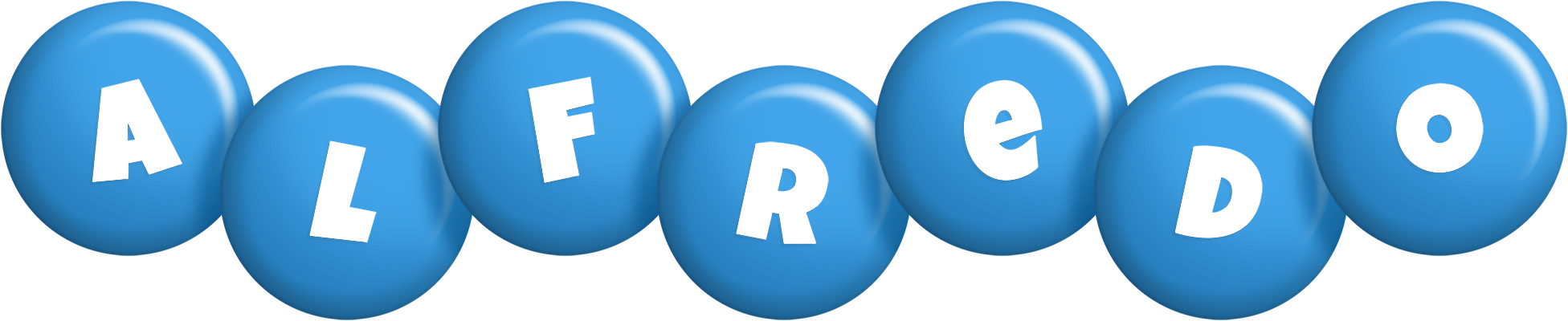 Alfredo candy-blue logo