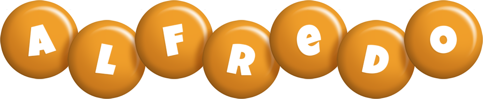 Alfredo candy-orange logo