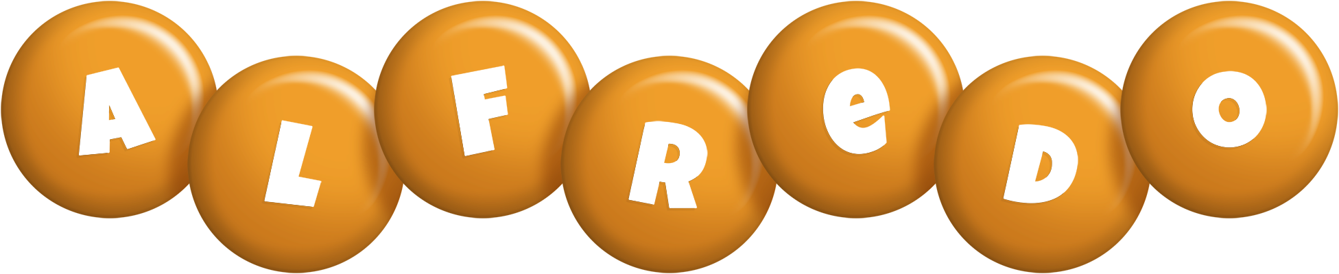 Alfredo candy-orange logo