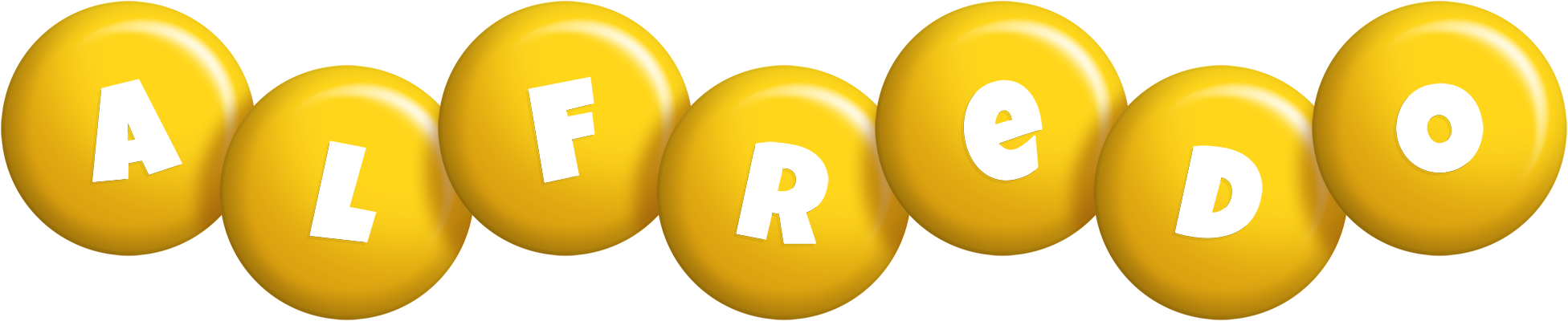 Alfredo candy-yellow logo