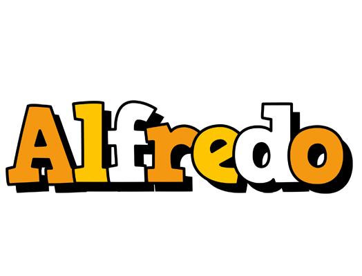 Alfredo cartoon logo