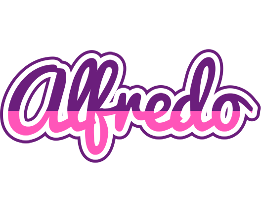 Alfredo cheerful logo