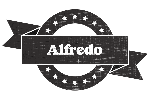 Alfredo grunge logo