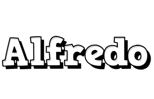 Alfredo snowing logo