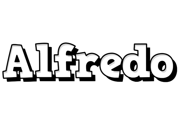 Alfredo snowing logo