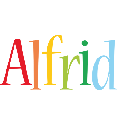 Alfrid birthday logo