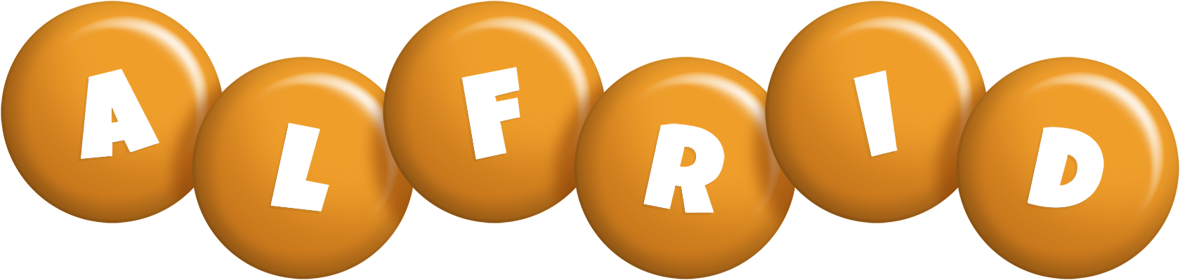 Alfrid candy-orange logo