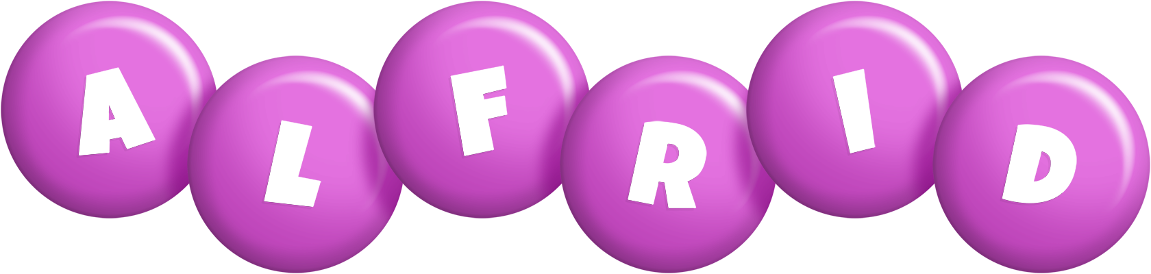 Alfrid candy-purple logo