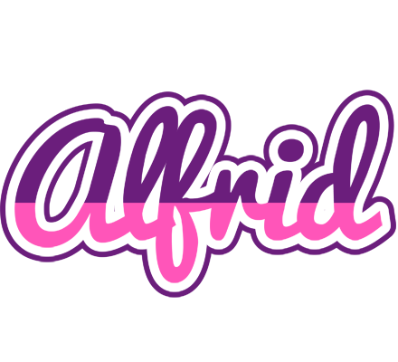 Alfrid cheerful logo