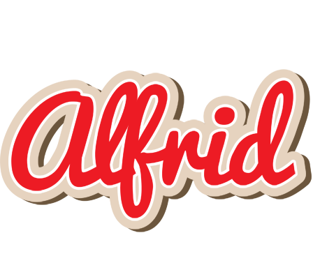 Alfrid chocolate logo