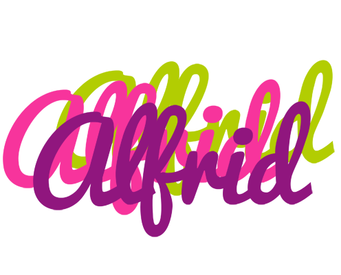 Alfrid flowers logo