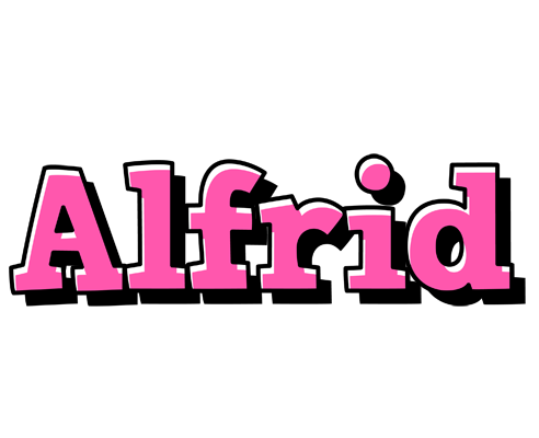 Alfrid girlish logo