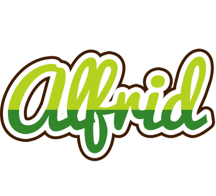 Alfrid golfing logo