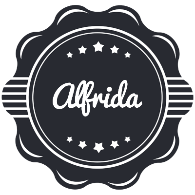 Alfrida badge logo