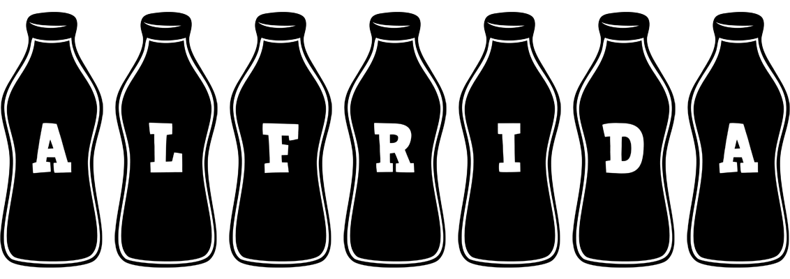 Alfrida bottle logo