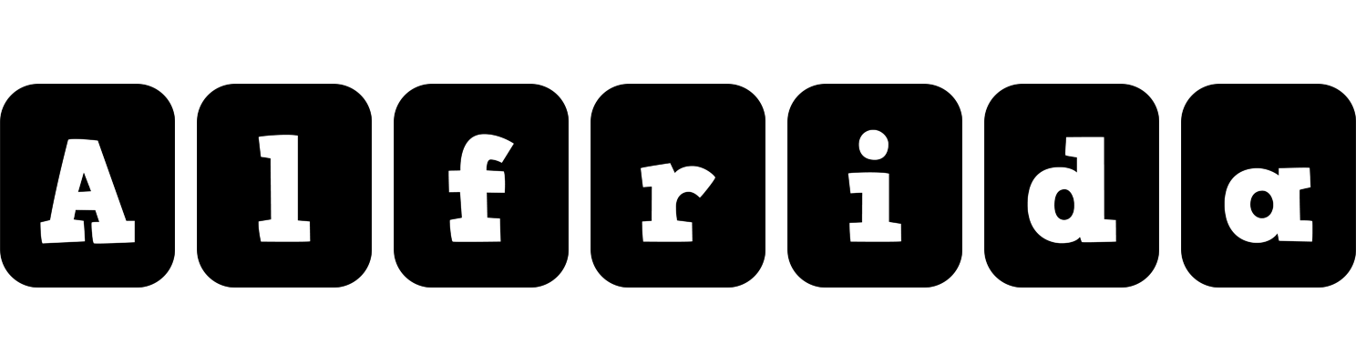 Alfrida box logo