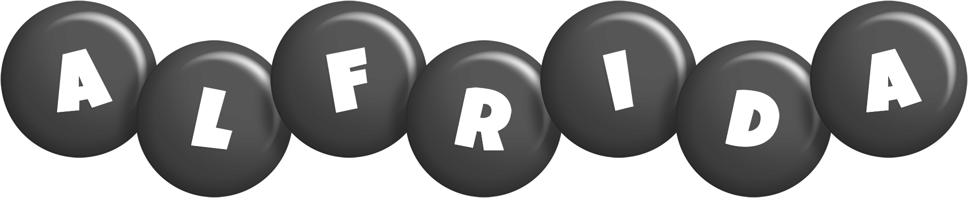 Alfrida candy-black logo
