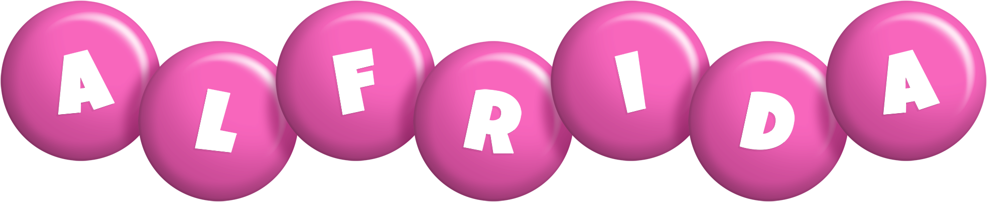 Alfrida candy-pink logo