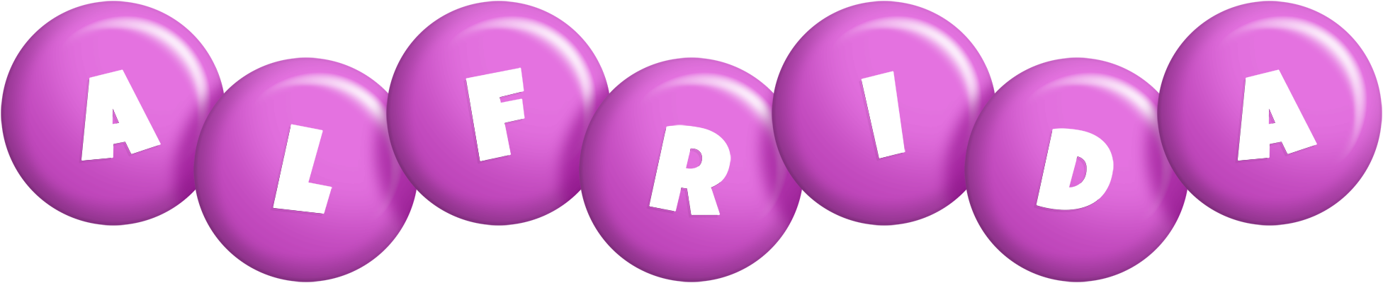 Alfrida candy-purple logo