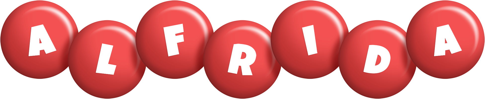 Alfrida candy-red logo