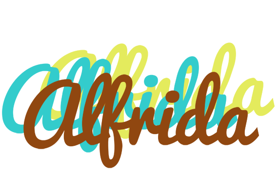 Alfrida cupcake logo