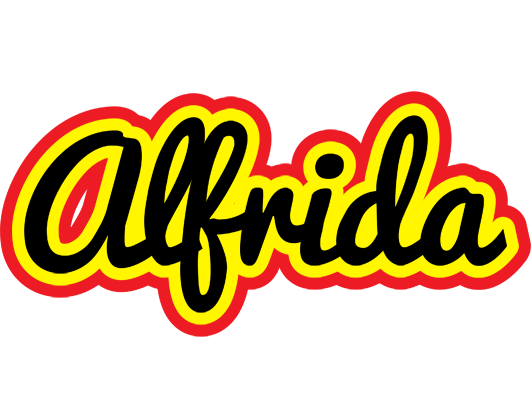 Alfrida flaming logo
