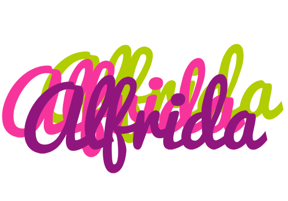 Alfrida flowers logo