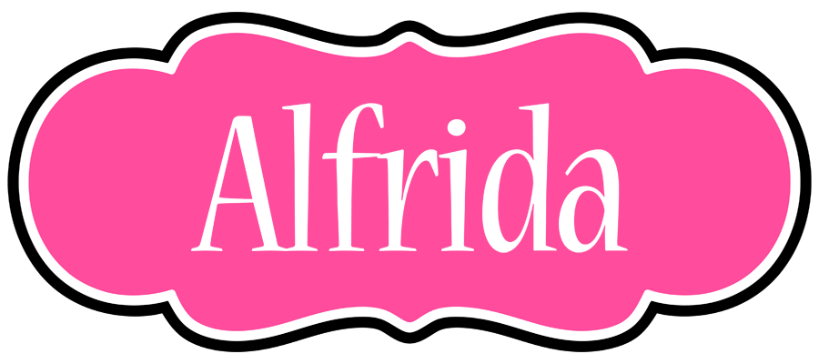 Alfrida invitation logo