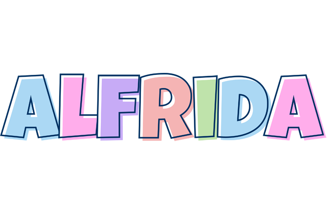 Alfrida pastel logo