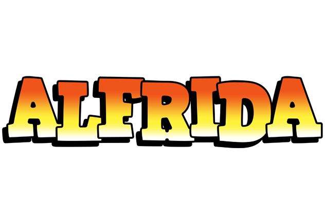 Alfrida sunset logo