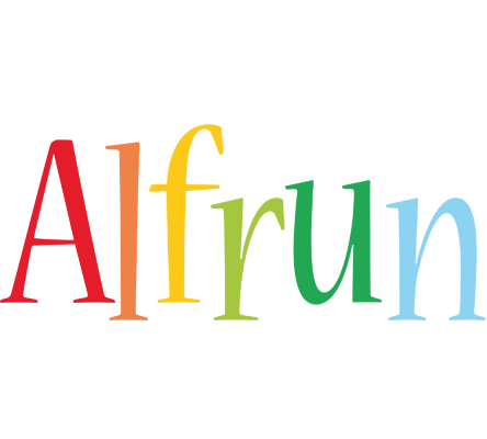 Alfrun birthday logo